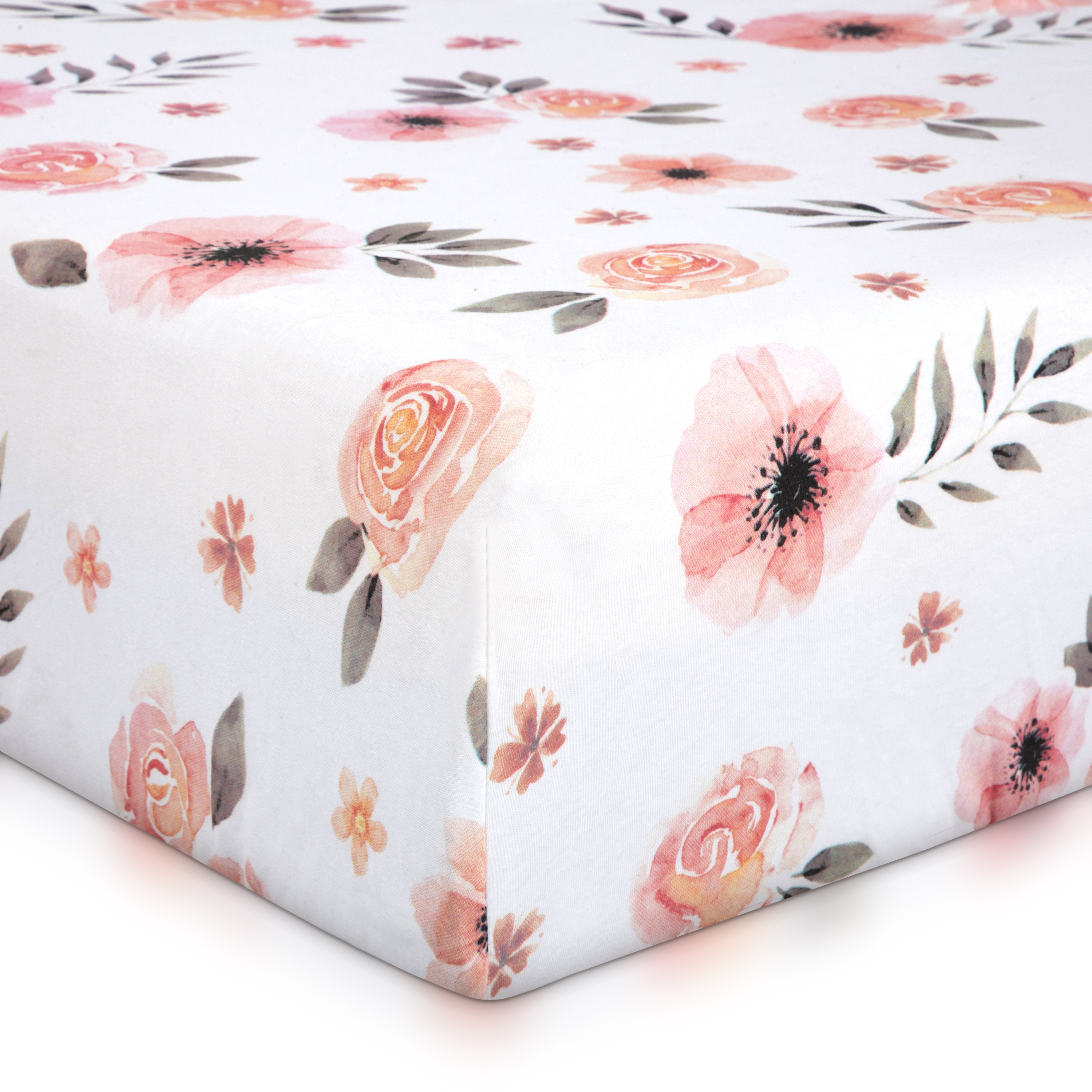 Free Floral Crib Sheet 100 Combed Cotton Super Soft And