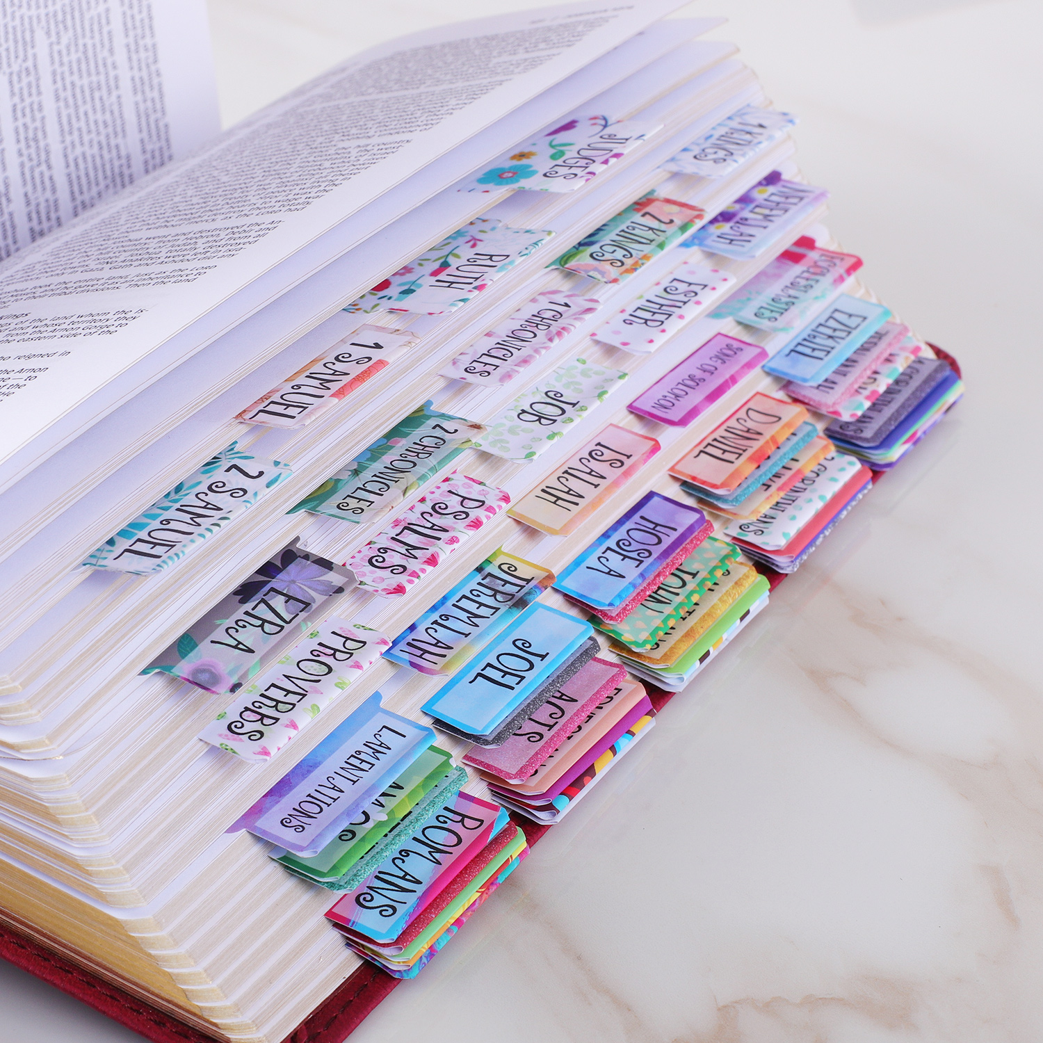 colorful-floral-bible-tabs-laminated-with-matte-film-cute-bible-tabs