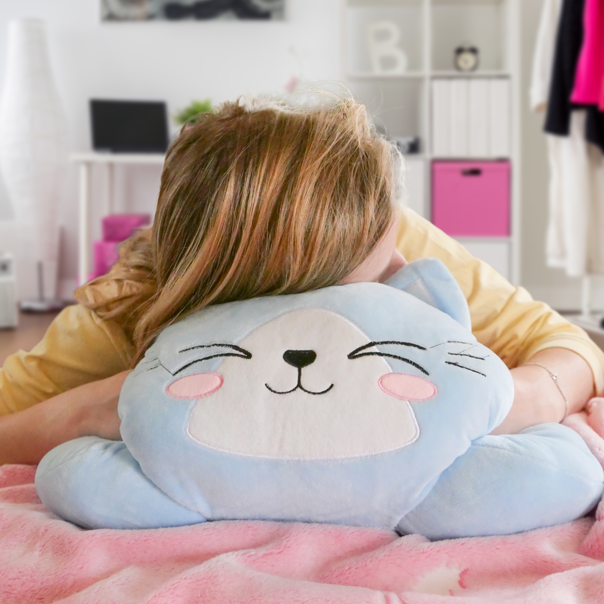 cat pillow blanket